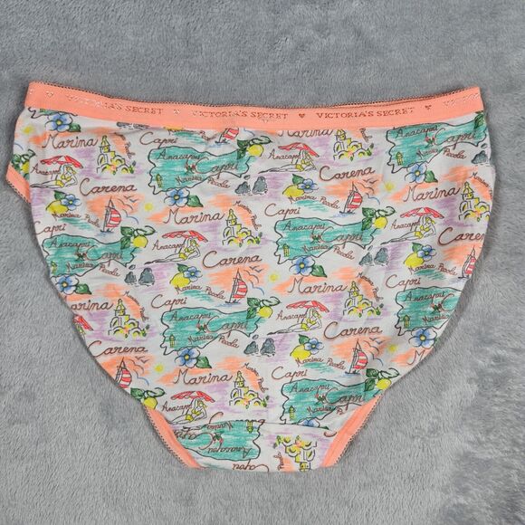 Victoria's Secret Panties Hi-Leg Brief Cotton Small Y2K Lot of 2 Neon Color - Picture 4 of 9